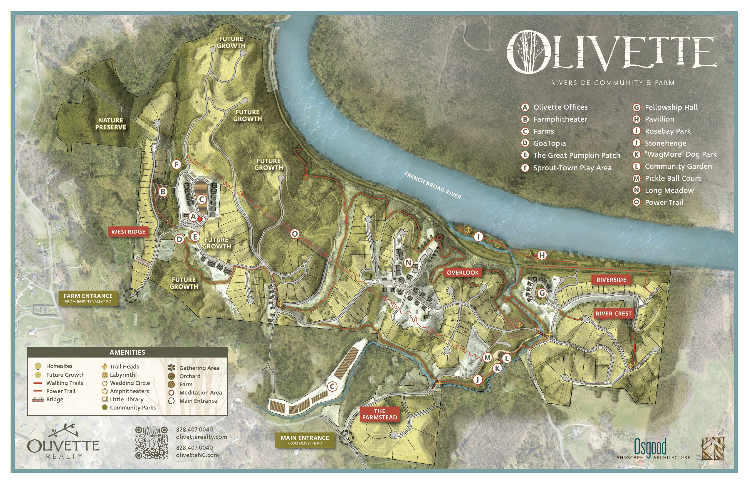 Olivette Site Map